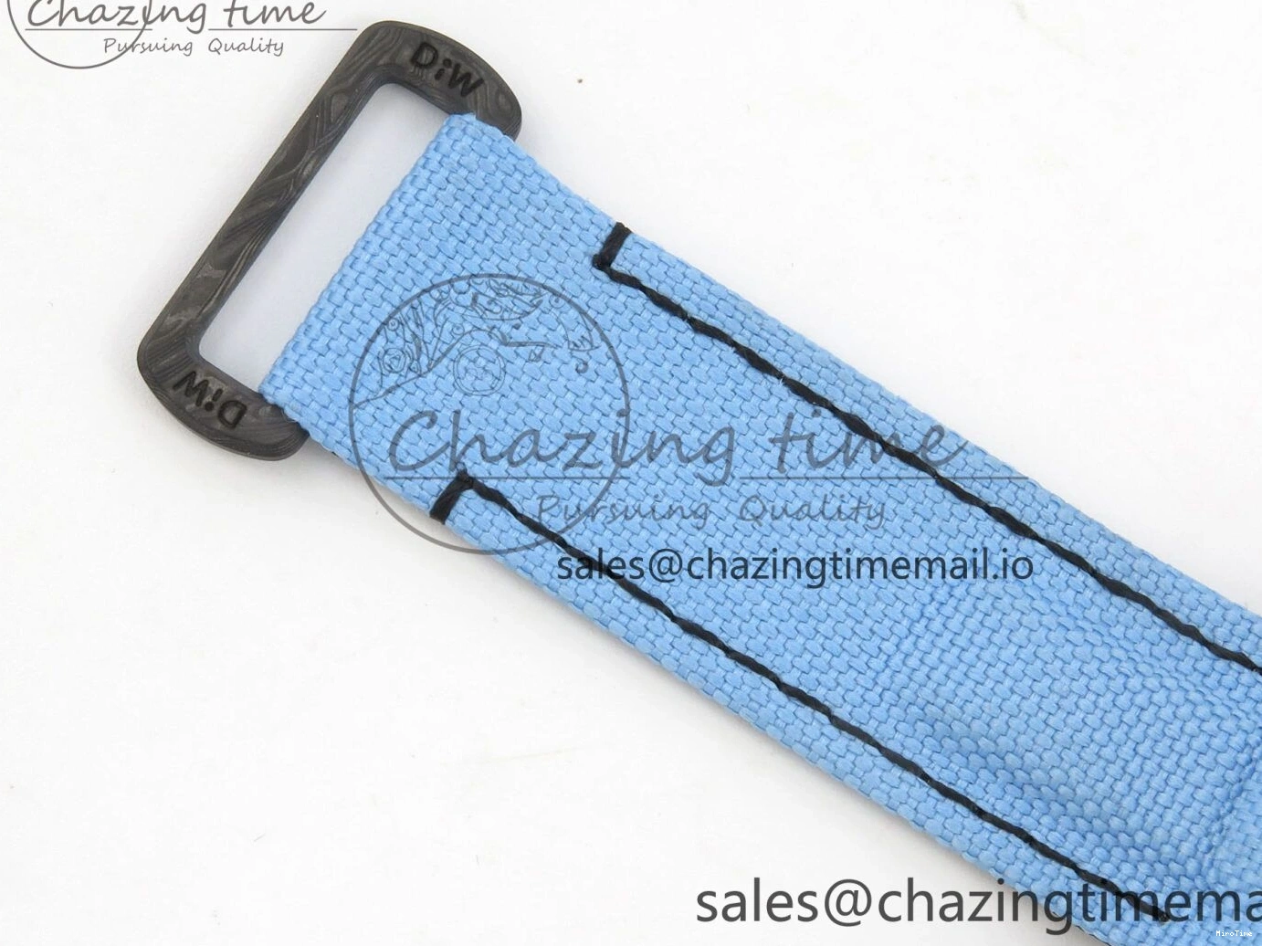 MiroTime 0403 Attractive Daytona DIW Carbon Case and Bezel DIWF Edition Black Dial on Blue Nylon Strap A 71